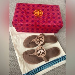 Tory Burch Miller Leather Sandal Size 7